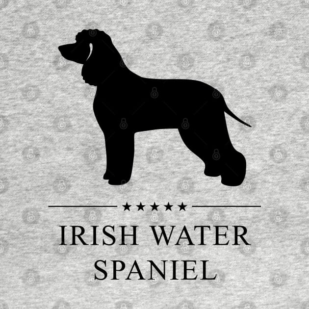 Irish Water Spaniel Black Silhouette by millersye